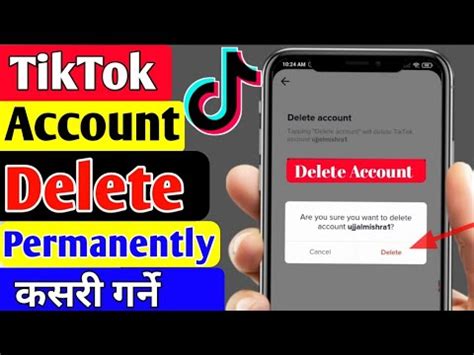 How To Delete Tiktok Account Permanently Tiktok Id Permanently Kasari