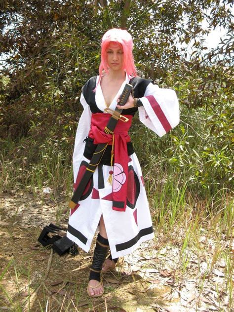 Guilty Gear cosplay, as Baiken This pic capture a very nice drape and full front view of the ...