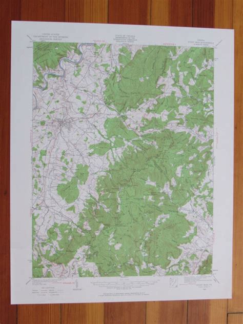 Stony Man Virginia 1959 Original Vintage Usgs Topo Map 1959 Mapa