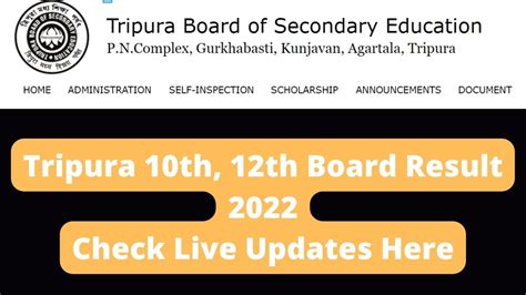 Tripura Th Th Board Result Declared Live Tbse Hs Class