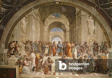 Image Of School Of Athens 1510 11 Fresco By Raphael Raffaello