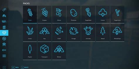 Farming Simulator 22 Crop Symbols