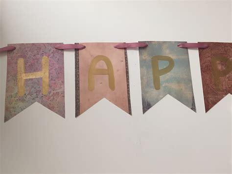 DIY: Happy Birthday Banner - Pink Bows & Twinkle Toes