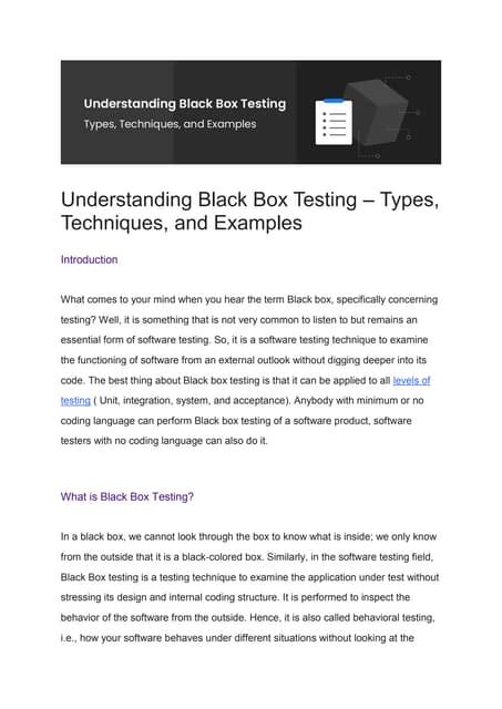 Understanding Black Box Testing – Types, Techniques, and Examples.pdf