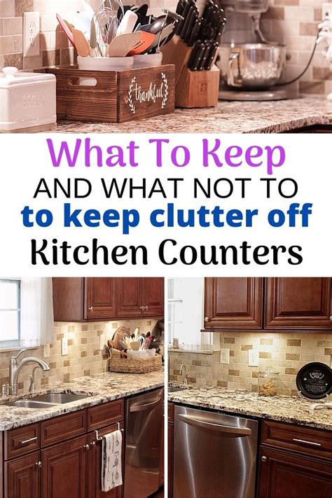 What To Keep And What Not To To Keep Clutter Off The Kitchen Counter