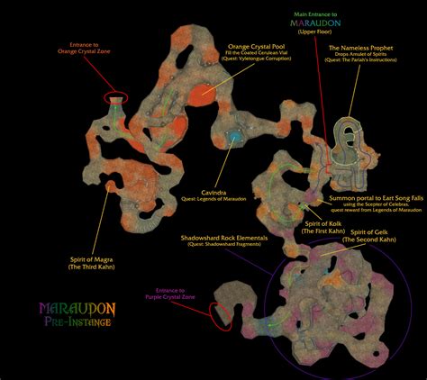 Walk-thru Phat Lewtz WoWWiki page on Maraudon Thottbot zone overview