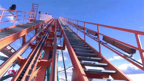 Goliath Front Pov Six Flags Magic Mountain Giant Roller Coaster Youtube