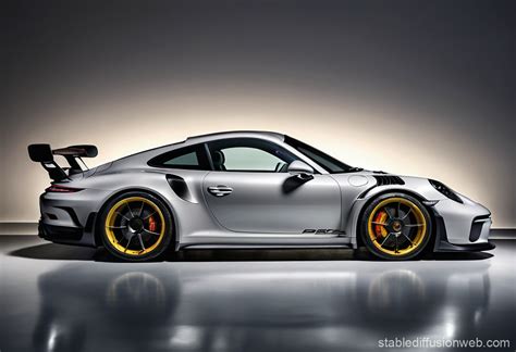 Porsche 911 GT3RS Rear Profile Wallpaper | Stable Diffusion Online