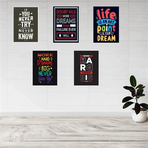 Motivational wall posters for bed room | Journalchamps