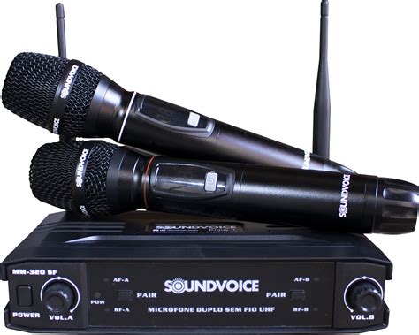 Sistema Sem Fio Uhf Soundvoice Mm Gb Musical