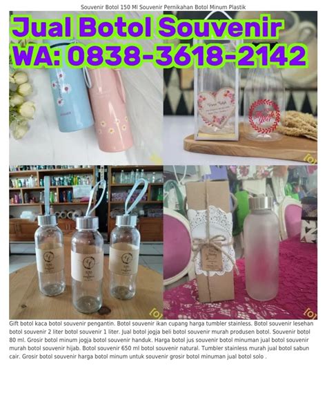 PPT Ö83836I8ᒿIᏎᒿ WA Botol Minuman Kaca Botol Souvenir Pernikahan