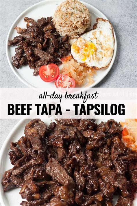 Delicious Filipino Beef Tapa Tapsilog