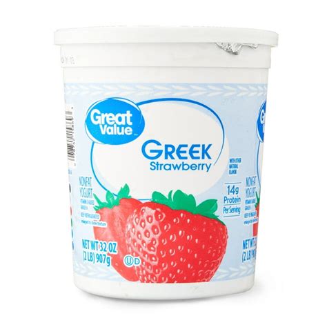 Great Value Greek Strawberry Nonfat Yogurt 32 Oz Tub Is Not Halal