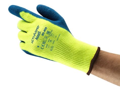 Ansell Gants Rev Tement En Latex Powerflex T Hi Viz Yellow Fisher