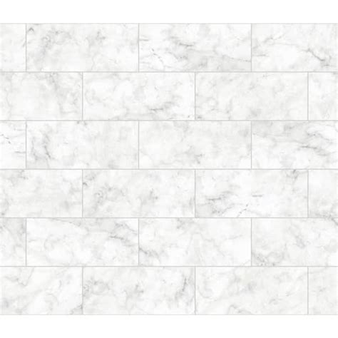 Brewster White Marble Tile Wall Applique Peel And Stick Backsplash Bhf3046 The Home Depot