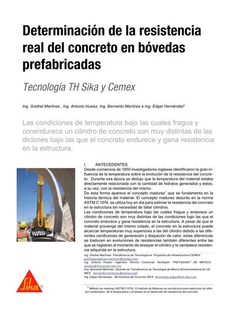 PDF Tecnología TH Sika y Cemex PDF fileuna vez que son descimbrados