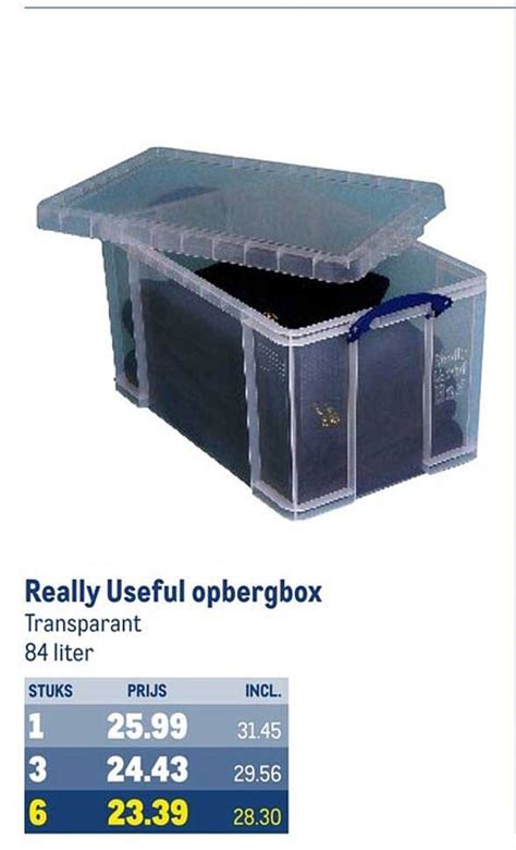 Really Useful Opbergbox Aanbieding Bij Makro 1Folders Nl