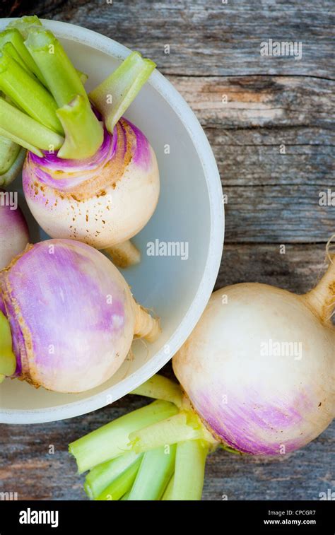 Fresh Turnips Stock Photo Alamy