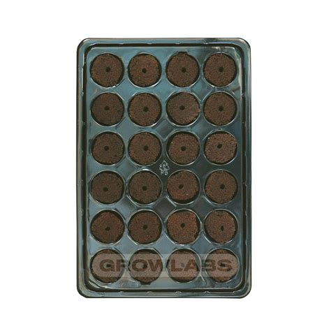 Root It Natural Rooting Sponges Tray mit 24 Stück Growlabs