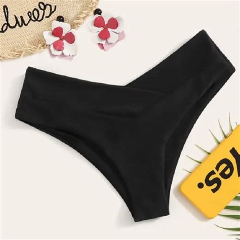 Sexy V Cheeky Women S Bikini Thong Bottom Brazilian Semi Swimwear