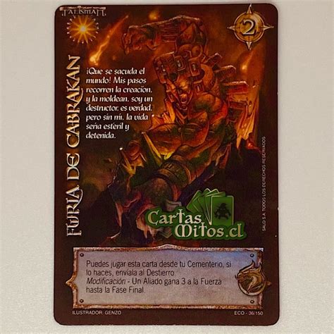 Furia De Cabrakan Myl Compendium Eco Cartas Mitos