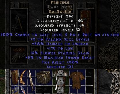 Diablo 2 Rune Recipes Armor | Dandk Organizer