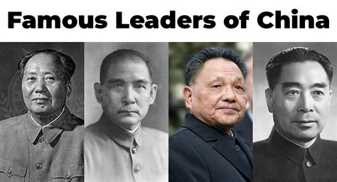 12 Famous Leaders of China Who Shaped the Nation's Destiny