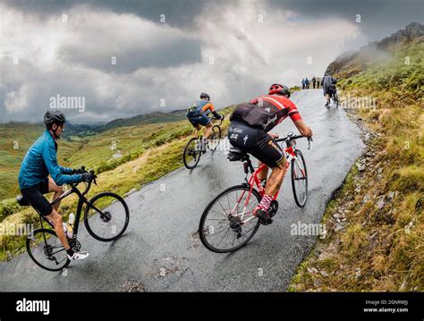 Fred Whitton Challenge, Hardknott Pass, Cumbria Stock Photo - Alamy