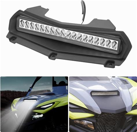 Aupower Led Front Fang Accent Lights With Turn Signals Lamps And Hood Scoop Light For