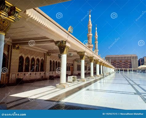 Masjid Al Nabawi Shareef In Madina Saudi Arabia Imagem De Stock