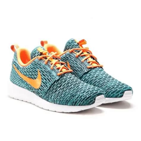 Nike Flyknit Roshe Run Black Total Orange Where To Buy 677243 009