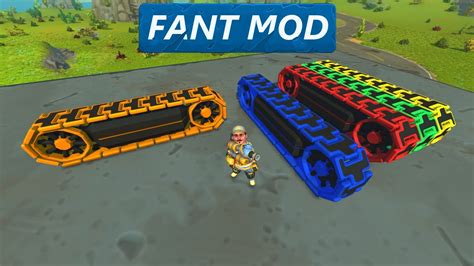 Scrap Mechanic Survival Fant Mod 16 6 NEW TANK TRACKS YouTube