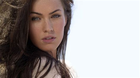 Hd Wallpaper Brunette Face Megan Fox Women Wallpaper Flare