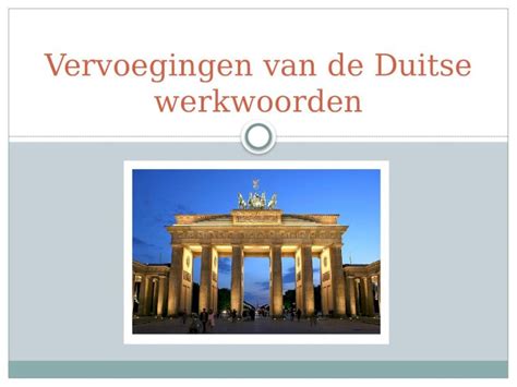 PPTX Vervoegingen Van De Duitse Werkwoorden DOKUMEN TIPS