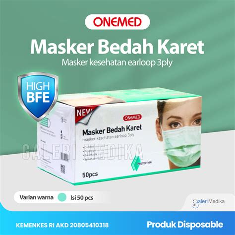 Onemed Masker Bedah Karet Masker Earloop Karet Masker Medis Ply