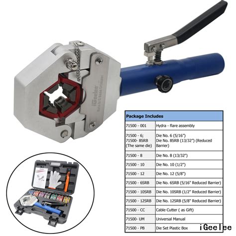 IGeelee IG 71500 Hydraulic A C Hose Crimping Tool Kit For Car Repair