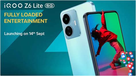 Iqoo Z6 Lite 5g Set To Launch In India September 14 With 120hz Display