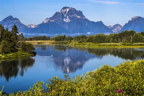 Grand Teton NP USA Parks Mountains Forests Rivers HD Wallpaper