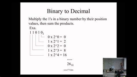 Data Binary To Decimal And Vice Versa YouTube