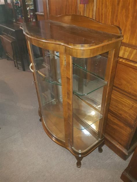 Buy Artdeco Rounded Glass Display Cabinet From Tulip Antiques Art Silvan