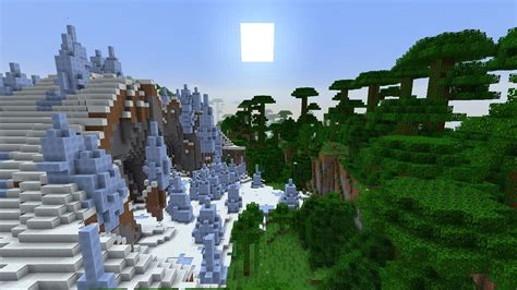 Ice Spikes Mesa And Mega Taiga Connected To Jungle Biome Minecraft