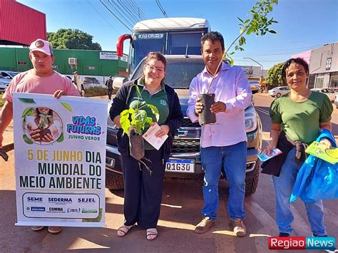 No Dia do Meio Ambiente mais de 100 mudas de árvores são distribuídas