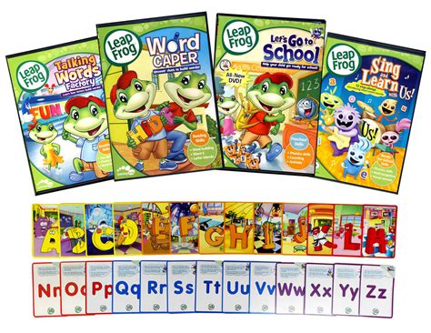 Leap Frog Learning Pack 2 Bonus Flashcardsboxset On Dvd Movie