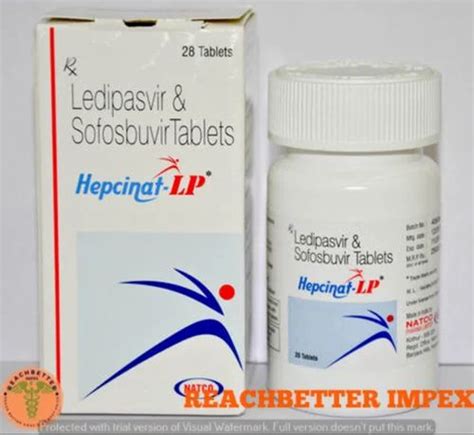 Mg Hepcinat Lp Ledipasvir And Sofosbuvir Tablets At Rs Piece