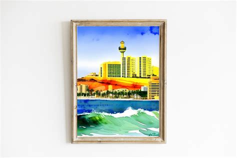 Beirut Skyline Beirut Poster Beirut Wall Art Beirut Print Lebanon Wall ...