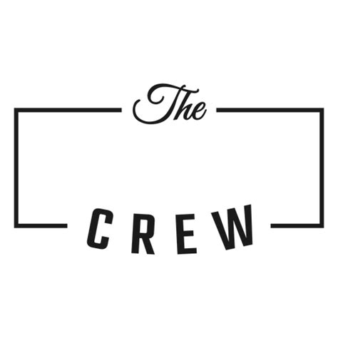 The Crew Label Stroke Png And Svg Design For T Shirts