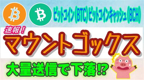 ビットコイン（btc）ビットコインキャッシュ（bch）】破綻した仮想通貨取引所マウントゴックスが動く！【仮想通貨】移動で下落⁉ Youtube