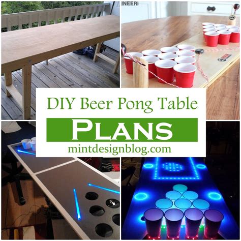 18 Free DIY Beer Pong Table Plans - Mint Design Blog