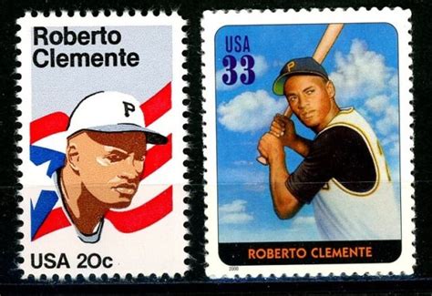 Roberto Clemente Complete Set 2 MNH Stamps Scott S 2097 3408J EBay