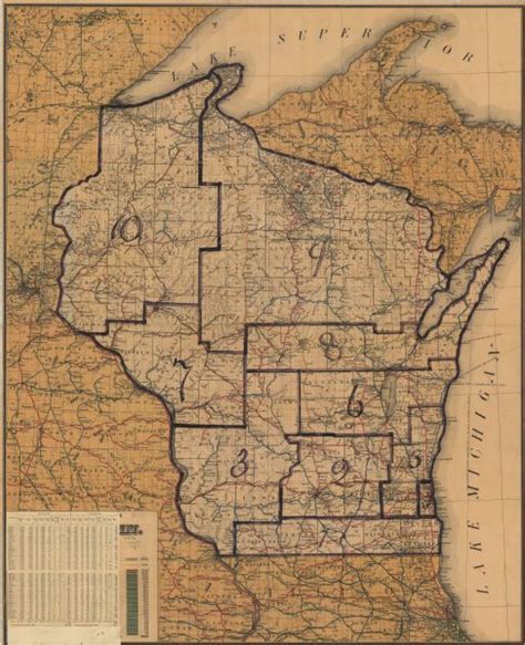 Congressional Districts Map Of Wisconsin Map Or Atlas Wisconsin